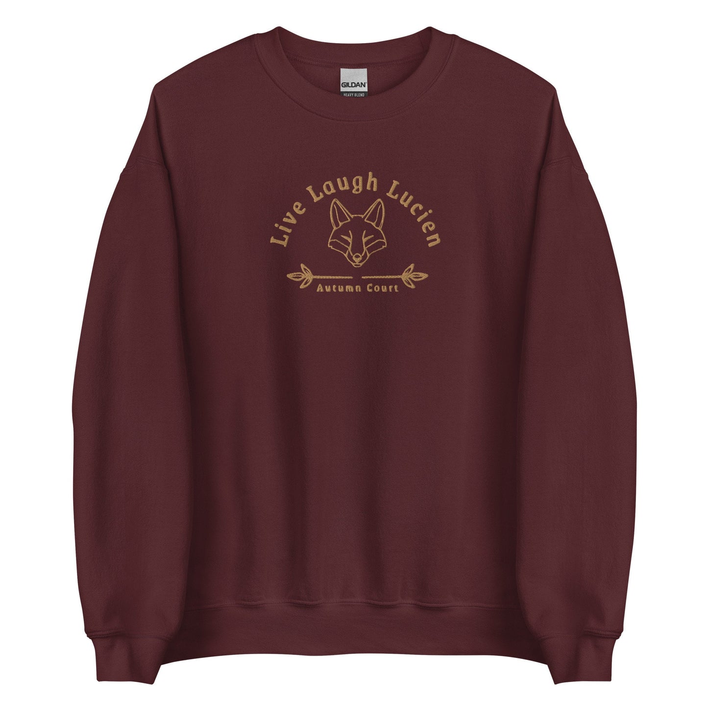 Lucien Autumn Court ACOTAR embroidered sweatshirt | Fox Boy Vanserra bookish Crewneck | SJM Book lover Gift | bookworm Fantasy Merch