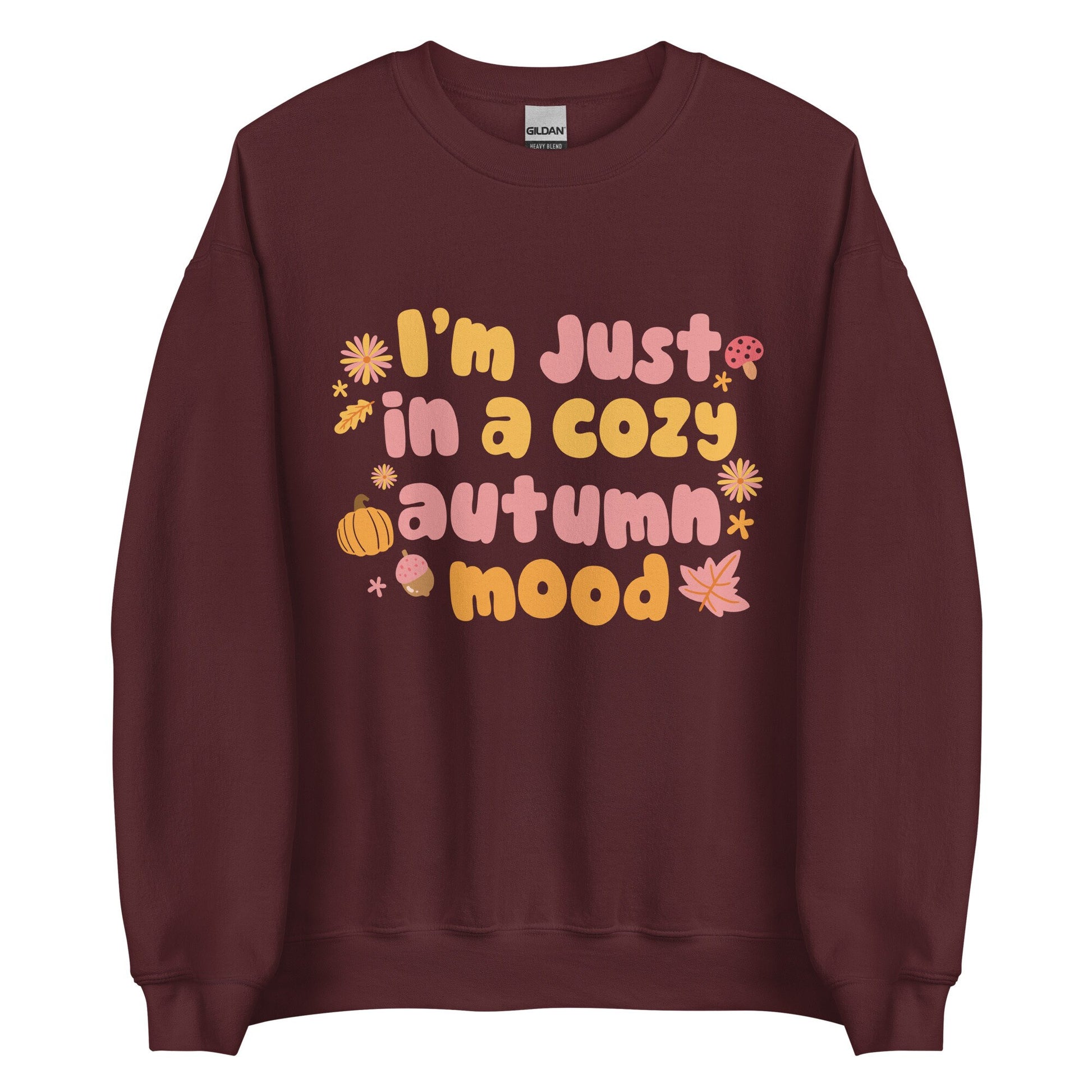 Cozy Autumn Mood Sweatshirt | Fall Lover Crewneck | Gilmore Spooky Season Halloween Spooky Cute Sweater