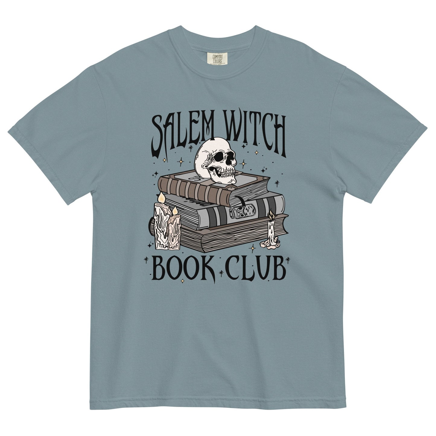 Salem Witch Book Club T-shirt | Witchy Bookish Halloween Shirt | Spooky Comfort Colors Shirt | Horror Reader Merch | Book Lover Gift | Goth