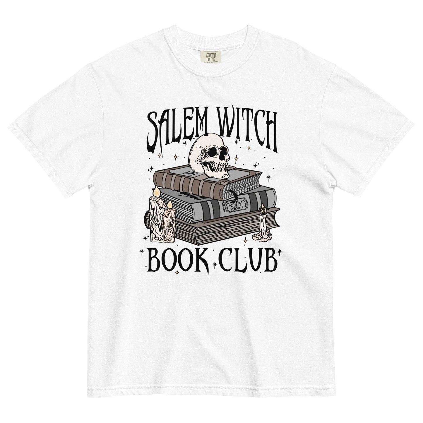 Salem Witch Book Club T-shirt | Witchy Bookish Halloween Shirt | Spooky Comfort Colors Shirt | Horror Reader Merch | Book Lover Gift | Goth