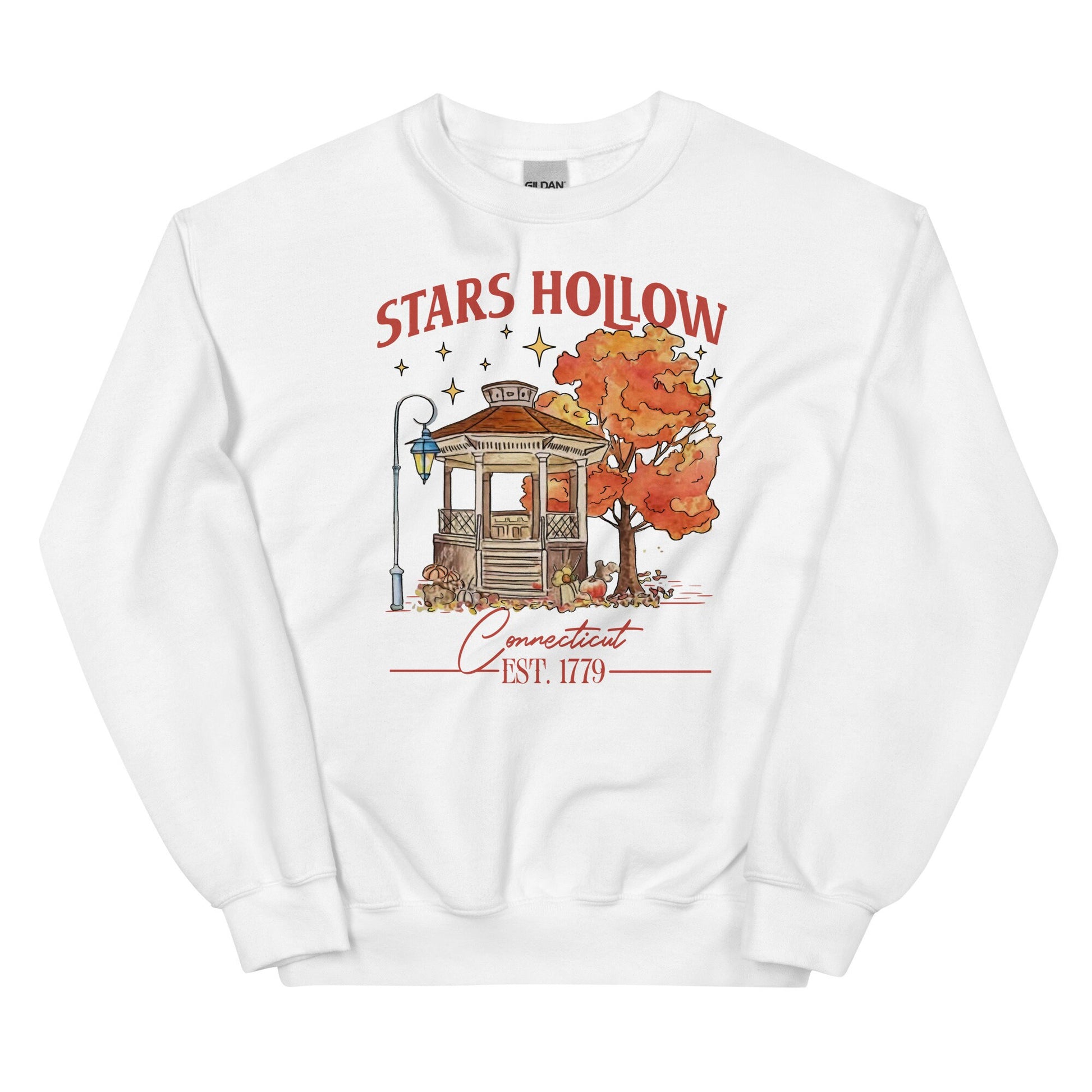 Stars Hollow Connecticut Gildan Crewneck | Gilmore Girls Season Shirt | Luke Lorelai Rory Stars Hollow Sweater | Cozy Autumn Fall Sweatshirt