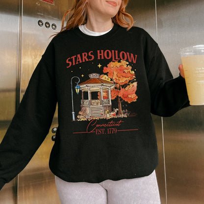 Stars Hollow Connecticut Gildan Crewneck | Gilmore Girls Season Shirt | Luke Lorelai Rory Stars Hollow Sweater | Cozy Autumn Fall Sweatshirt