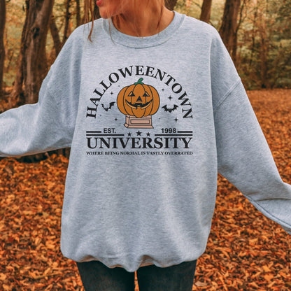 Halloween town university crewneck | spooky cute fall sweatshirt | classic Halloween nostalgic shirt | pumpkin shirt