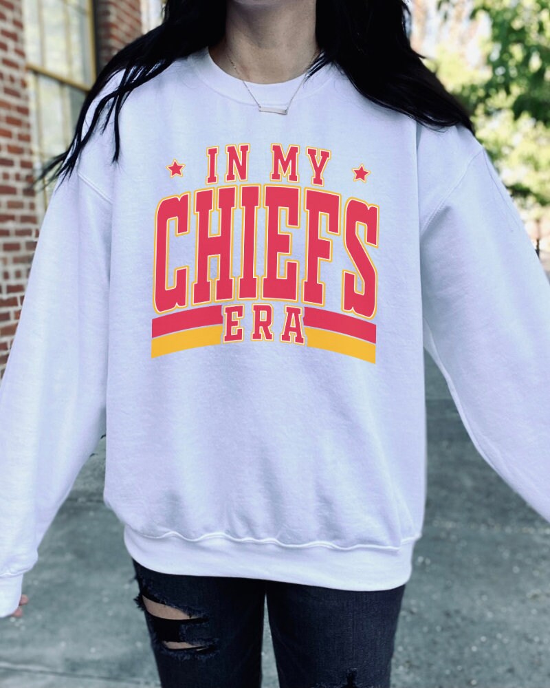 In My Chiefs Era Crewneck | Taylor and Travis Sweatshirt | Go Taylors Boyfriend | 89 87 Football Season Outfit | Game Day Merch