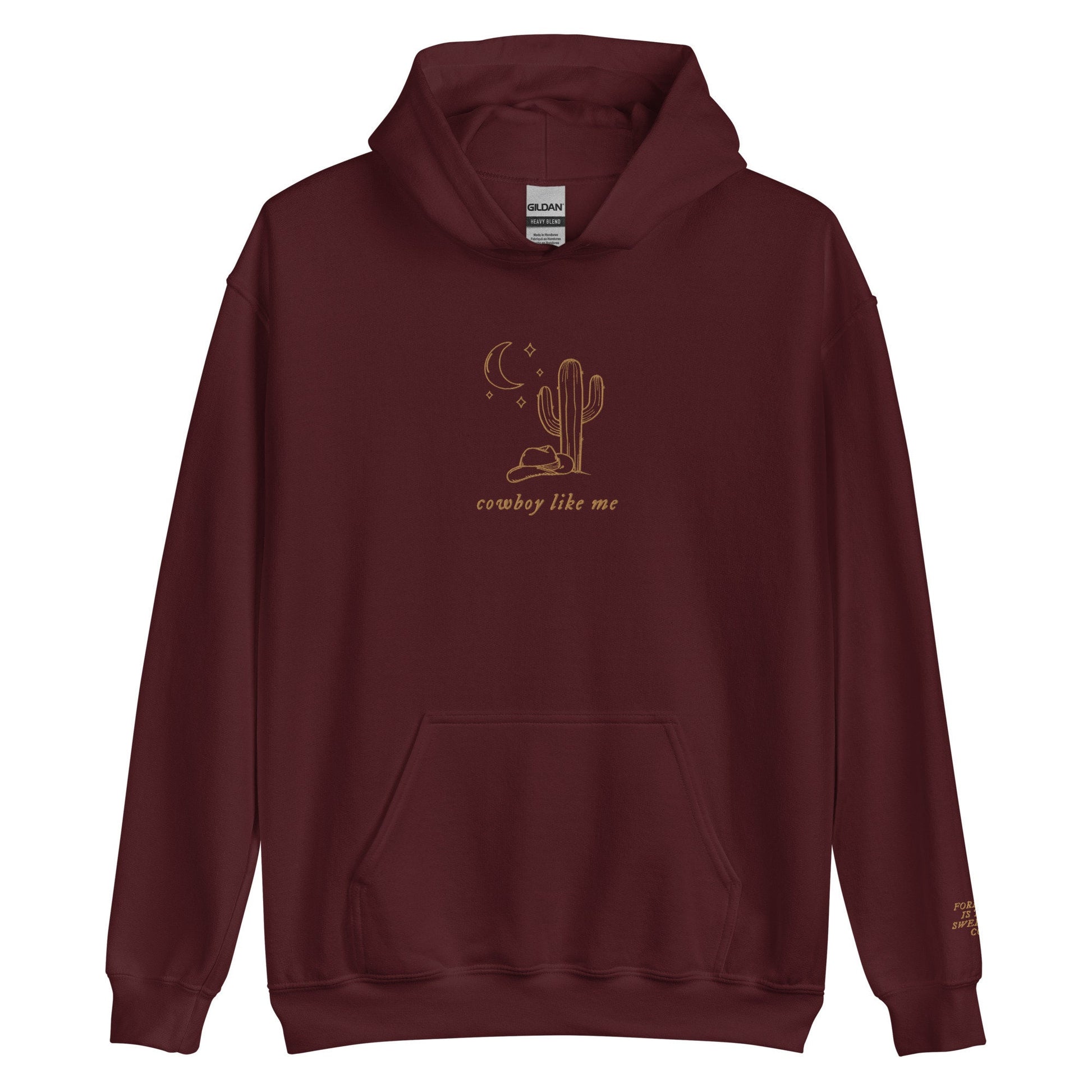 Cowboy Like Me Embroidered Sweatshirt | Swift Evermore Hoodie | TS Eras Merch | Folklore Taylor | Forever is the Sweetest Con