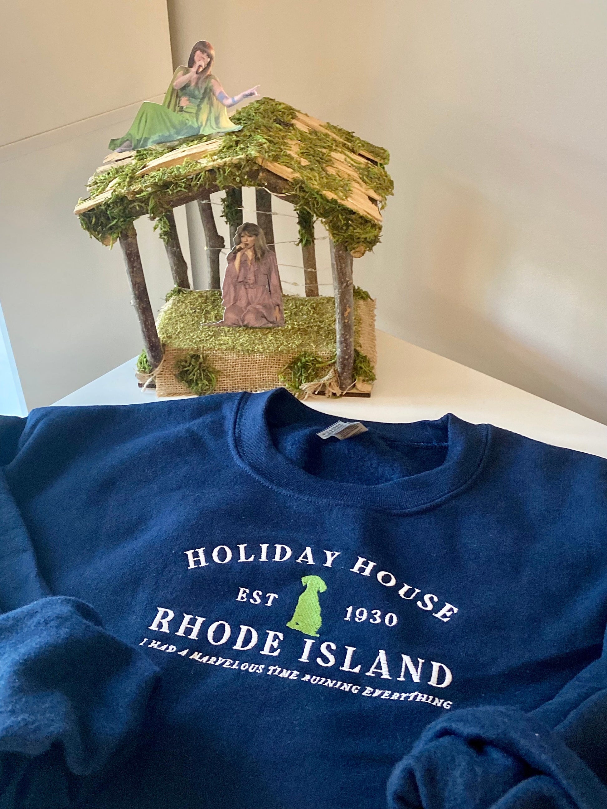 Holiday House Folklore Embroidered Crewneck | Swift Sweatshirt | Last Great American Dynasty Taylor Merch | Marvelous time TS Eras Tour