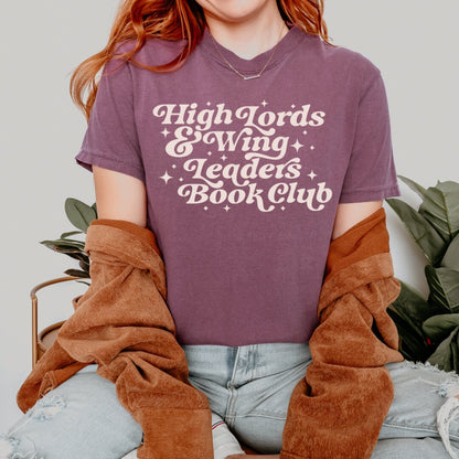 High Lord and Wingleader Book Club Tshirt | Fantasy Bookish Merch | Gift for Reader | Smut Dark romance Romantasy | Booktok Reading Bookworm