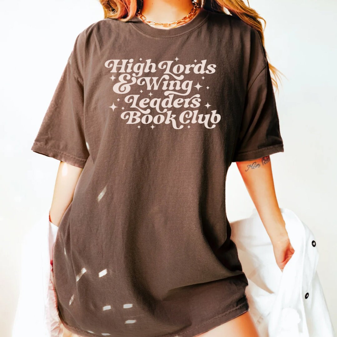 High Lord and Wingleader Book Club Tshirt | Fantasy Bookish Merch | Gift for Reader | Smut Dark romance Romantasy | Booktok Reading Bookworm