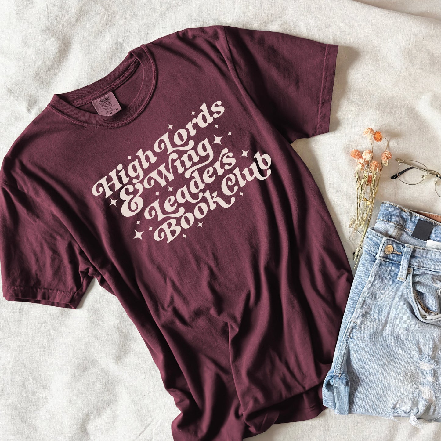 High Lord and Wingleader Book Club Tshirt | Fantasy Bookish Merch | Gift for Reader | Smut Dark romance Romantasy | Booktok Reading Bookworm