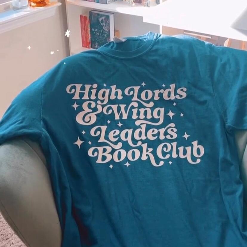 High Lord and Wingleader Book Club Tshirt | Fantasy Bookish Merch | Gift for Reader | Smut Dark romance Romantasy | Booktok Reading Bookworm