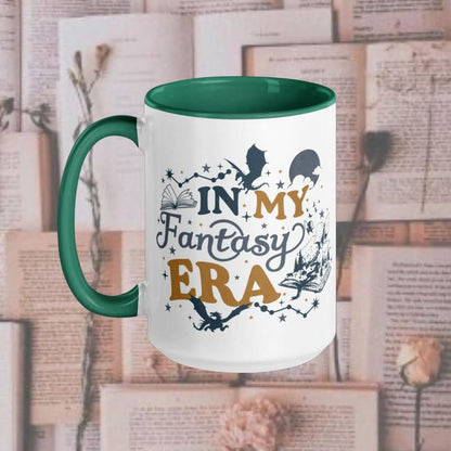 In My Fantasy Era Mug | Bookish Coffee Cup | Gift for Reader | Dragons and Fairies | Romance Reader | Bookworm Cup | acotar fourthwing fan