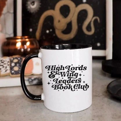 Highlord and Wingleader Book Club Mug | Fantasy Reader Bookish Mug | Coffee and Tea Cup for Bookworm | Gift for Reader | Romantacy Booktok