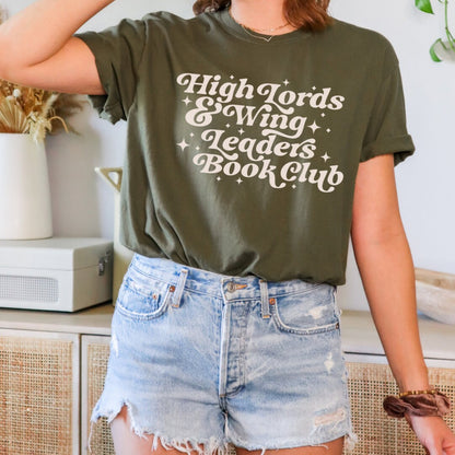 High Lord and Wingleader Book Club Tshirt | Fantasy Bookish Merch | Gift for Reader | Smut Dark romance Romantasy | Booktok Reading Bookworm