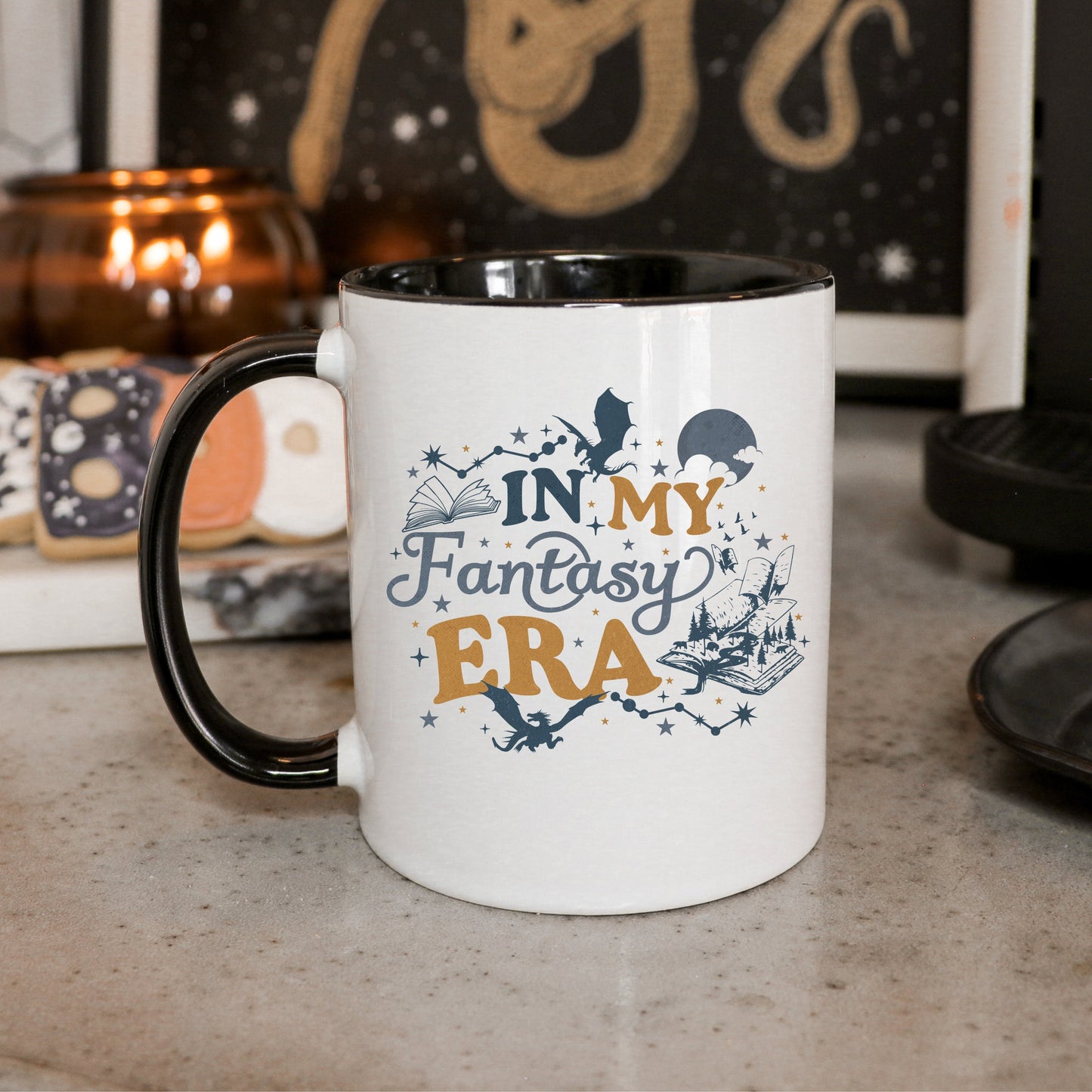 In My Fantasy Era Mug | Bookish Coffee Cup | Gift for Reader | Dragons and Fairies | Romance Reader | Bookworm Cup | acotar fourthwing fan