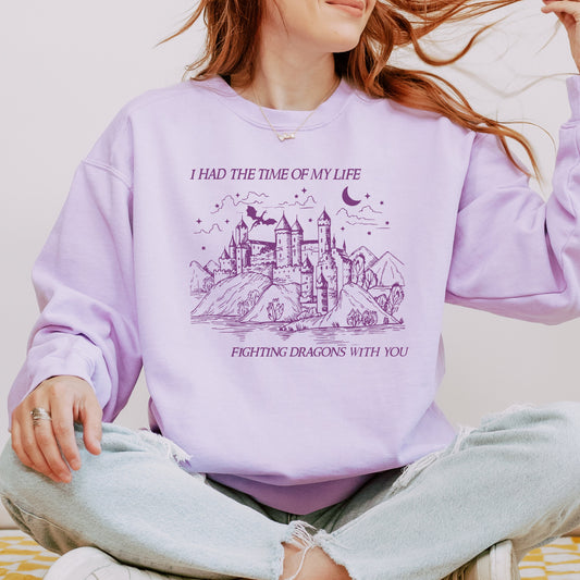 Long Live Purple Sweatshirt Speak Now Era Merch | Taylor Fan Gifts | Fantasy Dragon Crewneck | All the Magic we Made | Bookish TS Clothing