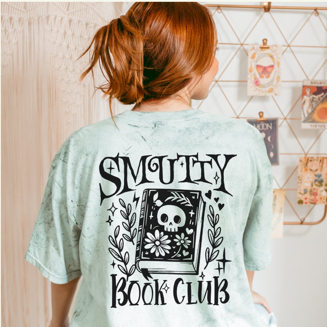 Smutty Bookclub Bookish Tshirt | Color Blast Smut tshirt | Romance Reader Book Lover Gifts | Gothic Reading Shirt | Spicy Books