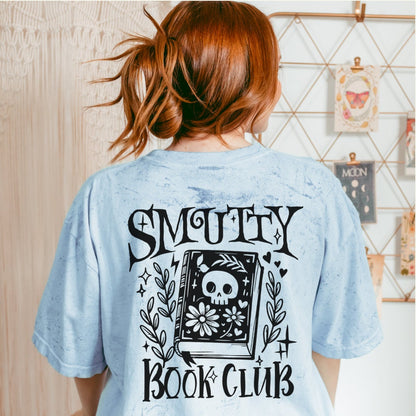 Smutty Bookclub Bookish Tshirt | Color Blast Smut tshirt | Romance Reader Book Lover Gifts | Gothic Reading Shirt | Spicy Books