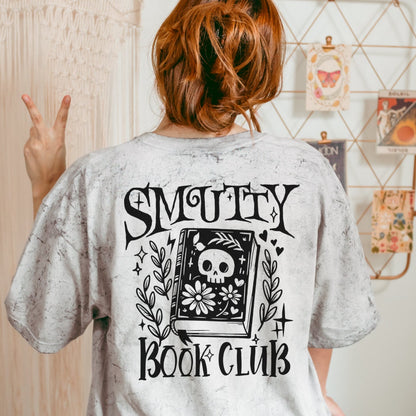 Smutty Bookclub Bookish Tshirt | Color Blast Smut tshirt | Romance Reader Book Lover Gifts | Gothic Reading Shirt | Spicy Books