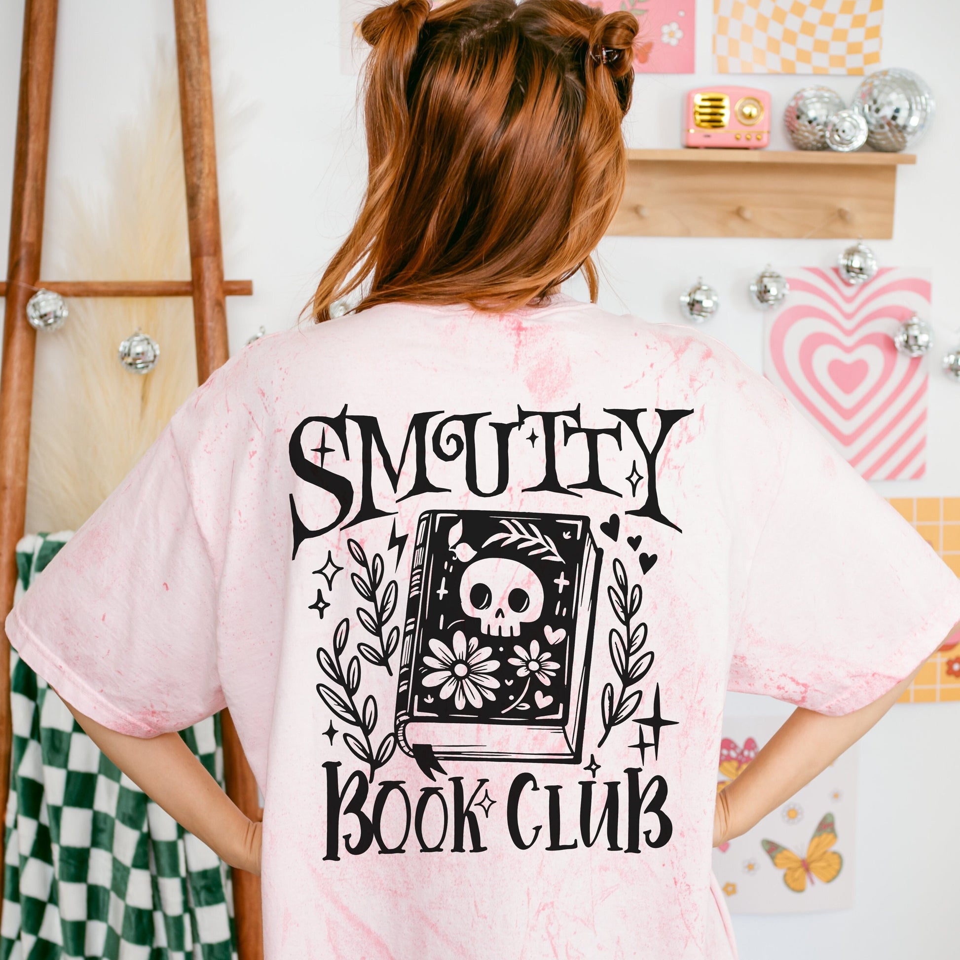 Smutty Bookclub Bookish Tshirt | Color Blast Smut tshirt | Romance Reader Book Lover Gifts | Gothic Reading Shirt | Spicy Books