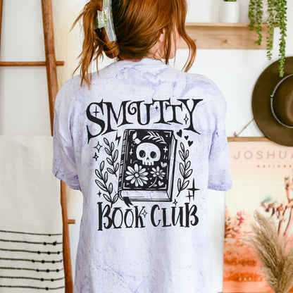 Smutty Bookclub Bookish Tshirt | Color Blast Smut tshirt | Romance Reader Book Lover Gifts | Gothic Reading Shirt | Spicy Books