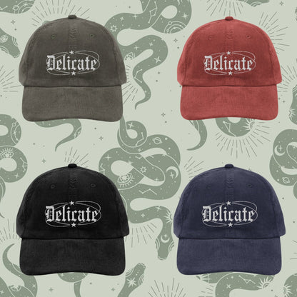 Delicate Embroidered Corduroy Cap | Rep Era Dad Hat | Taylor Fan Merch | Swift Accessories | Tour Outfit | TS Reputation Gifts