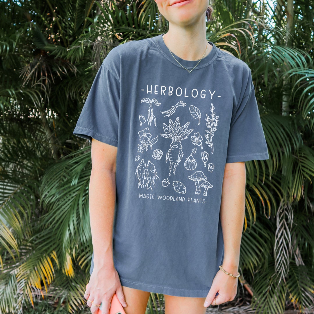 Herbology Tshirt | Wizard World Shirt | Potter School Merch | Cottagecore Witchy Plant Shirt | Harry fandom | HP Gifts | Magic Fantasy Books