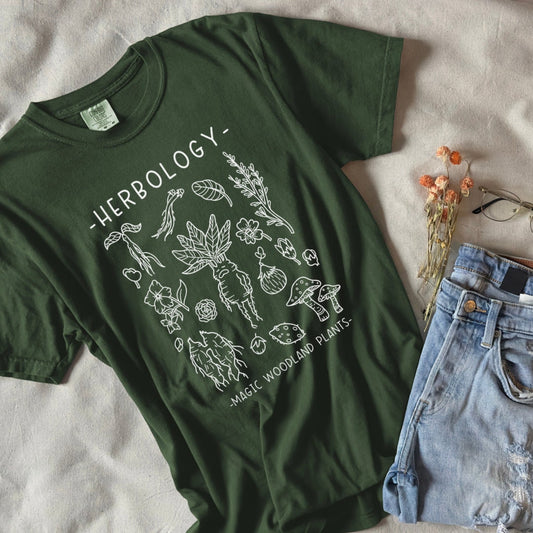 Herbology Tshirt | Wizard World Shirt | Potter School Merch | Cottagecore Witchy Plant Shirt | Harry fandom | HP Gifts | Magic Fantasy Books