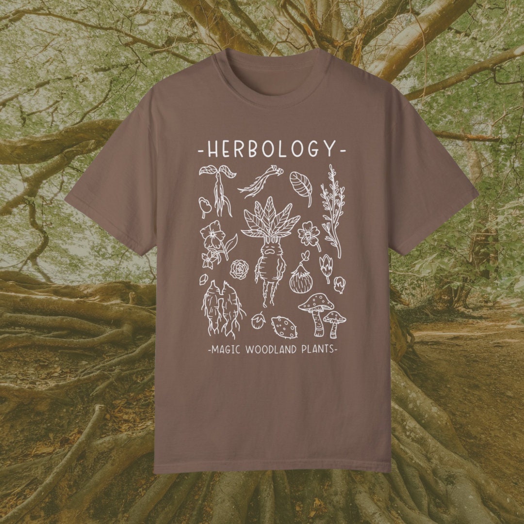 Herbology Tshirt | Wizard World Shirt | Potter School Merch | Cottagecore Witchy Plant Shirt | Harry fandom | HP Gifts | Magic Fantasy Books