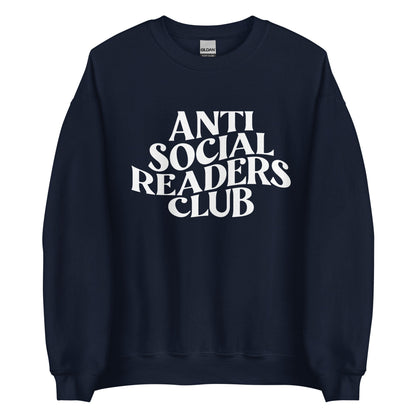 Anti Social Readers Club Sweatshirt , Trendy Bookish Crewneck , Introverted Reader, Homebody Bookworm Gifts, Funny Booktok Merch