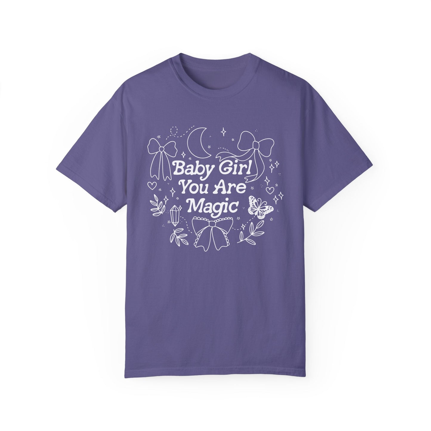 Baby Girl You are Magic tshirt | Witchy Spring Shirt | Cottagecore Witch Aesthetic | Whimsical Magical Girly Shirt | Trendy Bows Fairycore