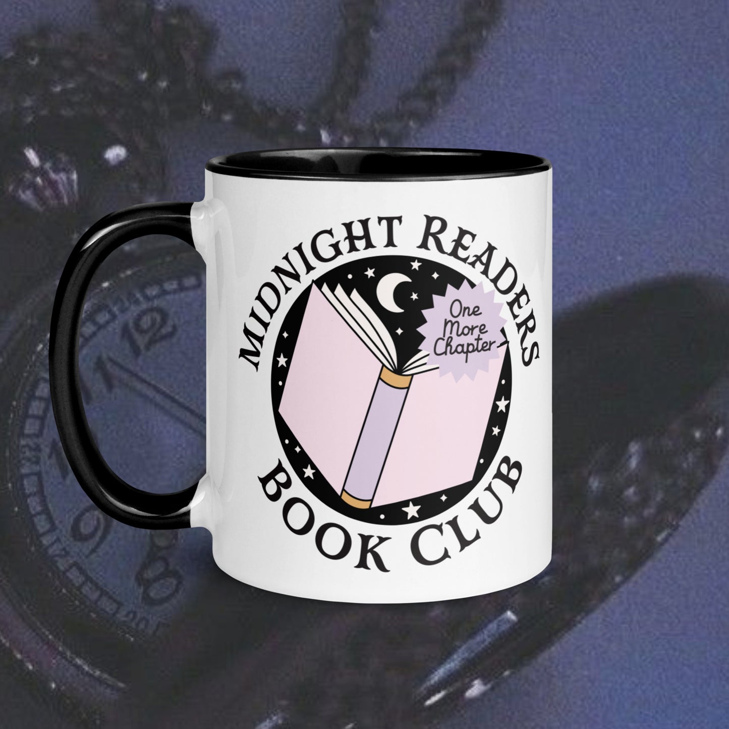 Midnight Readers Book Club Mug | Bookish Coffee Cup | Reader Gifts | Celestial Book Mug | Night Owl Bookworm Gift | Booktok Bookish Shop