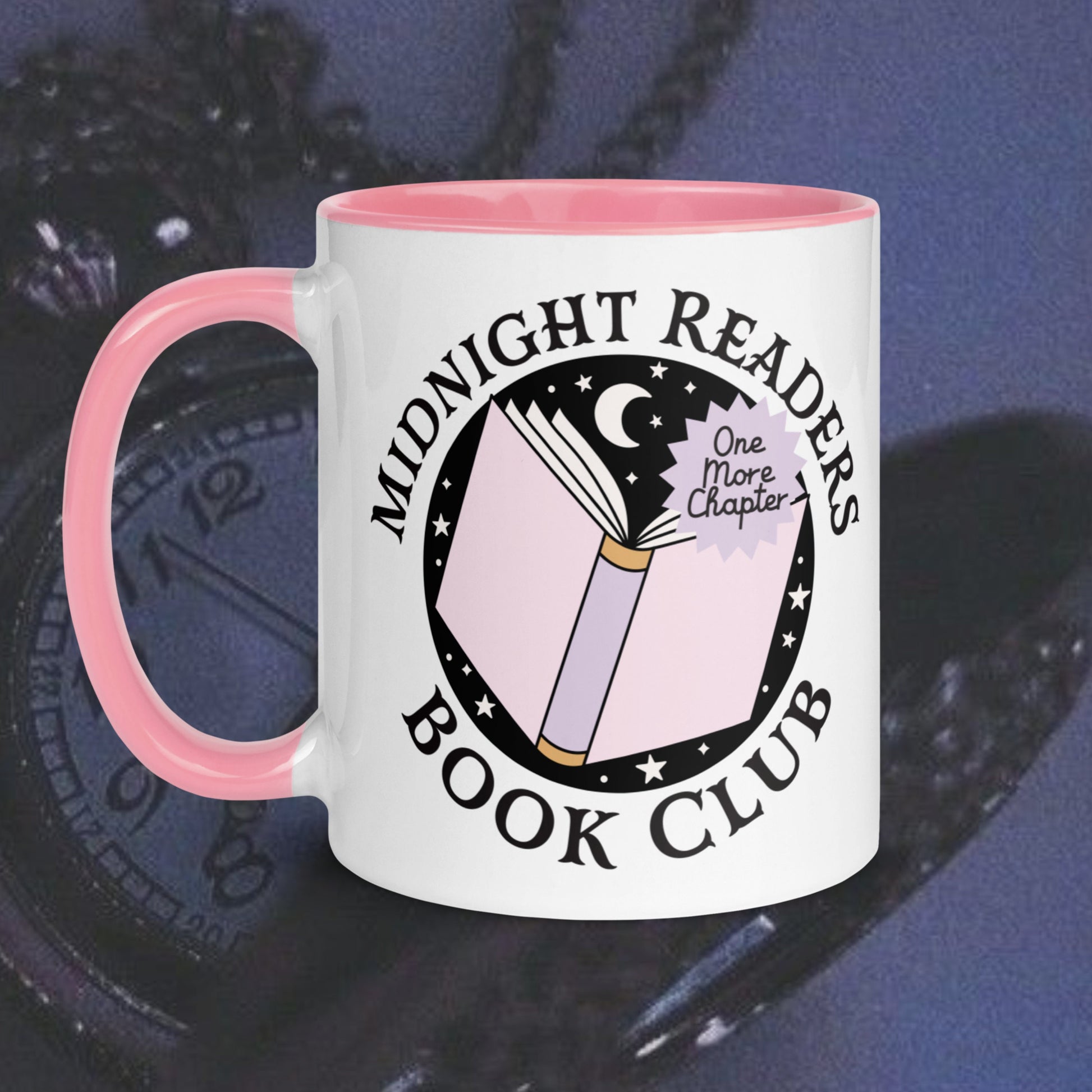 Midnight Readers Book Club Mug | Bookish Coffee Cup | Reader Gifts | Celestial Book Mug | Night Owl Bookworm Gift | Booktok Bookish Shop