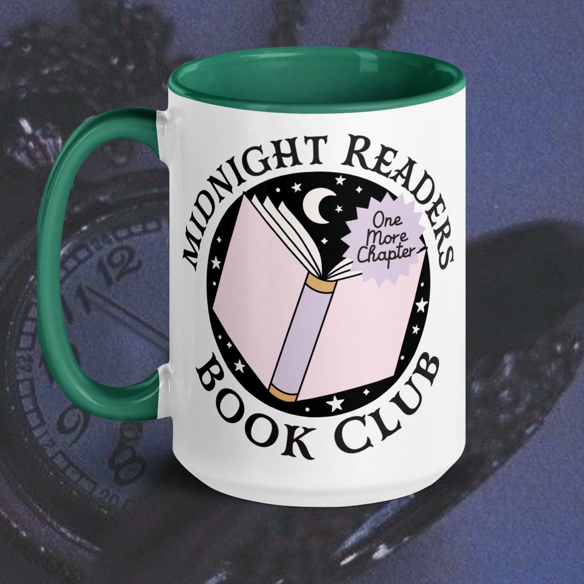 Midnight Readers Book Club Mug | Bookish Coffee Cup | Reader Gifts | Celestial Book Mug | Night Owl Bookworm Gift | Booktok Bookish Shop