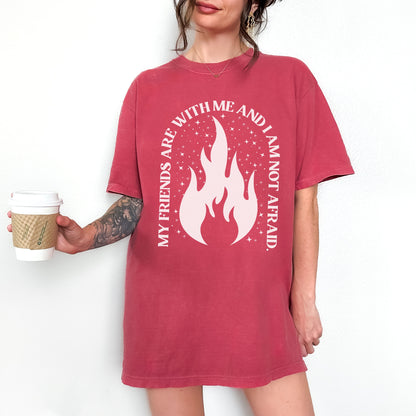 My Friends are With Me Bookish Shirt | I'm not Afraid Fantasy Shirt | Bookworm Tshirt | SJM Bookclub | Crescent City Gifts Bookish Merch