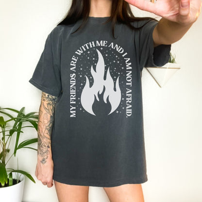 My Friends are With Me Bookish Shirt | I'm not Afraid Fantasy Shirt | Bookworm Tshirt | SJM Bookclub | Crescent City Gifts Bookish Merch
