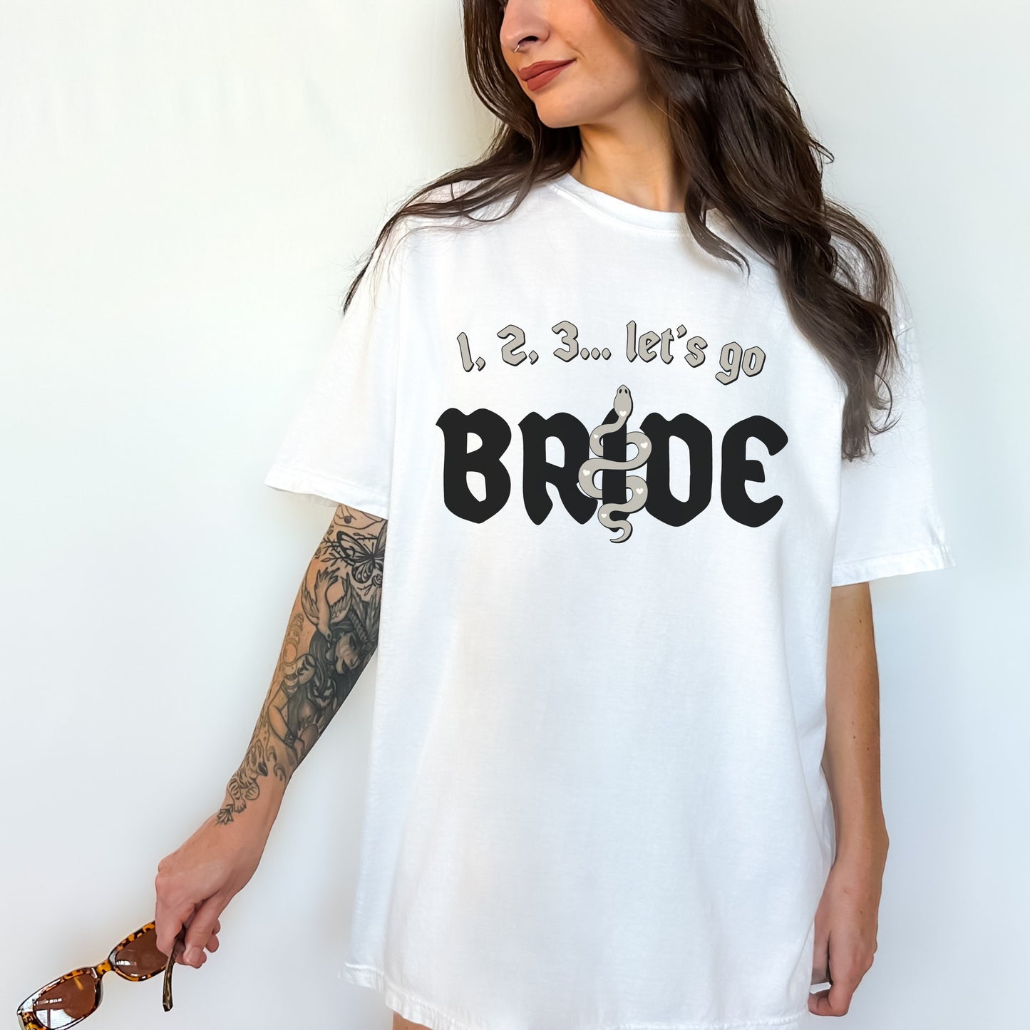 Rep Era Bride TShirt | 123 Lets Go Bride | Swift Themed Bachelorette Party Accessories | TS Matching Group Shirts | Reputation Bridal Party