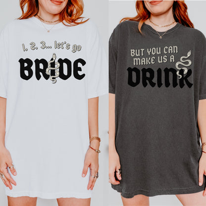 Rep Era Bride TShirt | 123 Lets Go Bride | Swift Themed Bachelorette Party Accessories | TS Matching Group Shirts | Reputation Bridal Party