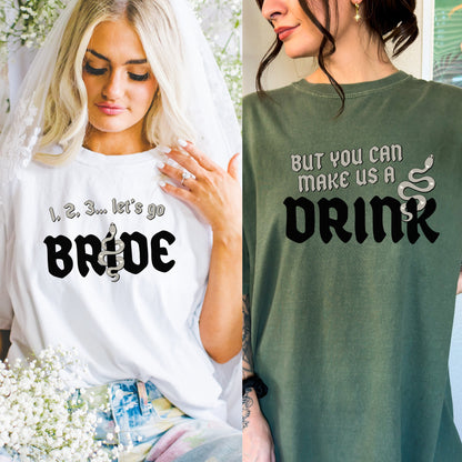 Rep Era Bride TShirt | 123 Lets Go Bride | Swift Themed Bachelorette Party Accessories | TS Matching Group Shirts | Reputation Bridal Party