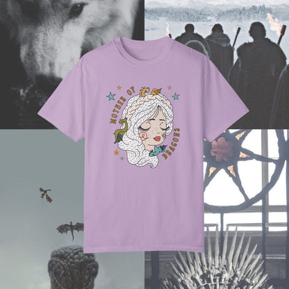 Dragons Mother Thrones Tshirt | Fantasy Thrones Merch | Dragons Danny Shirt | Hand Drawn Cute Bookish Merch | fantasy reader gift