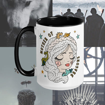 Dragons mother Thrones Mug | Danny Coffee Cup | Fantasy Drinkware | Bookish Dragon Mug | Gift for Reader