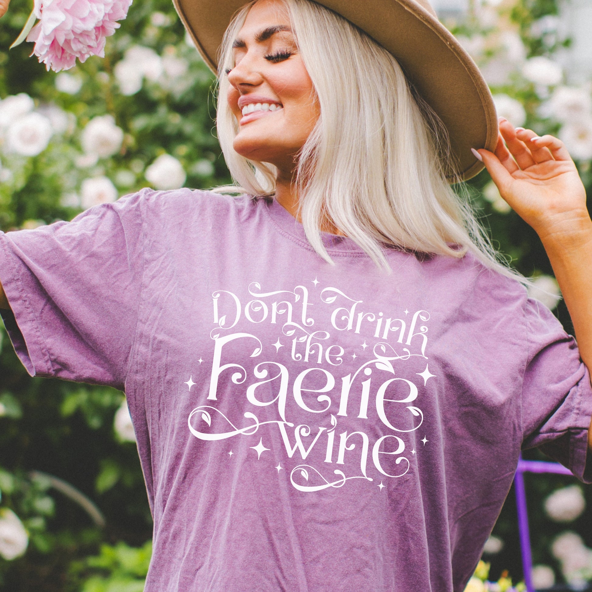 Don't Drink the faerie wine t shirt | Fantasy Bookish Fairy Shirt | Cottagecore Bookworm Gift | Fairytales Fantasy Era | ACOTAR