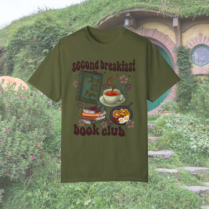 Second Breakfast Book Club Tshirt | Hobbit Shirt | Cottage Core Bookish Merch | Frodo and Sam | LOTR Gifts | Fantasty Book Lover | Reader