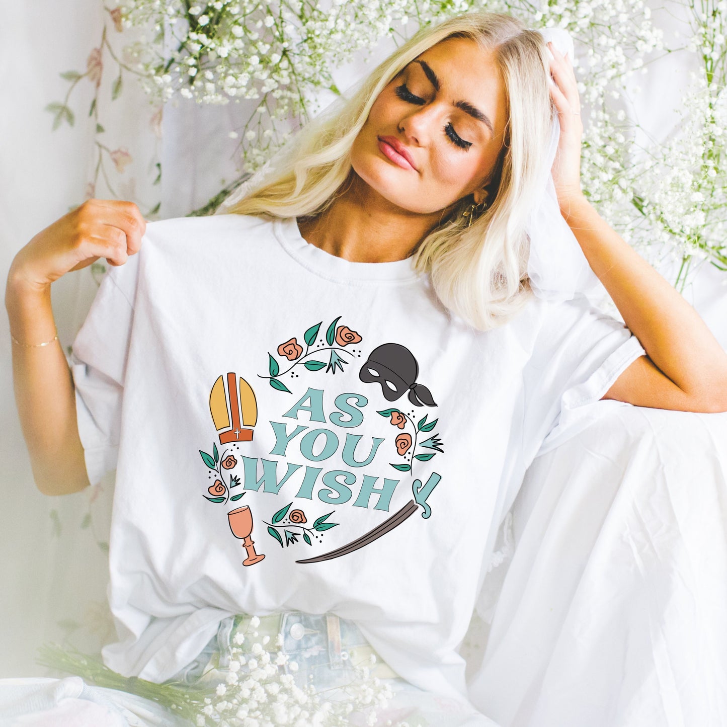 As You Wish Tshirt | Princess Bride Shirt | Fantasy Romance Lover | Classic Movie Quotes | Westly Princess Buttercup