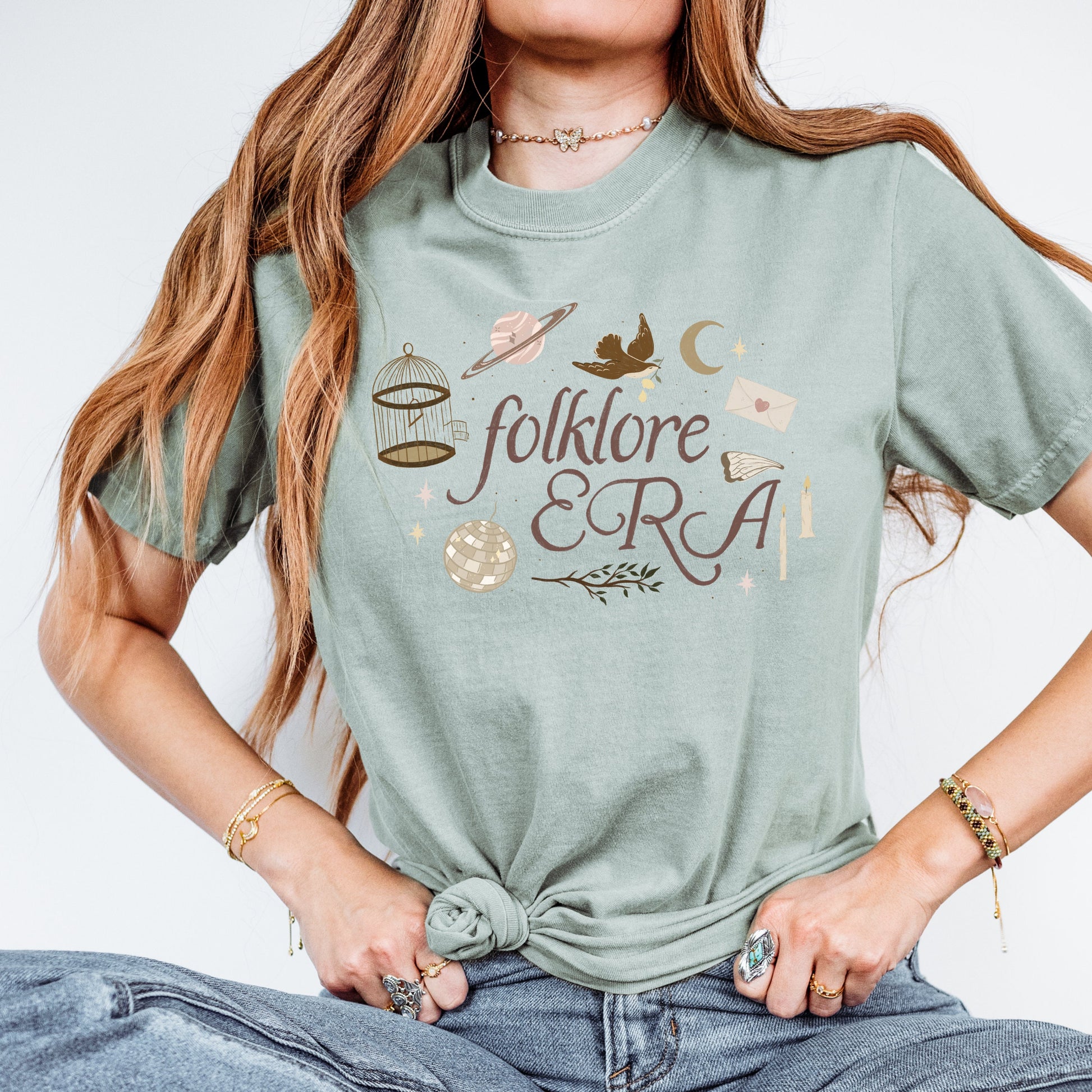 Folklore Era Tshirt | Taylor Folklore Album art | Swift Fan Gifts | Folklore Shirt | Era tour outfit | Mirrorball August Cardigan