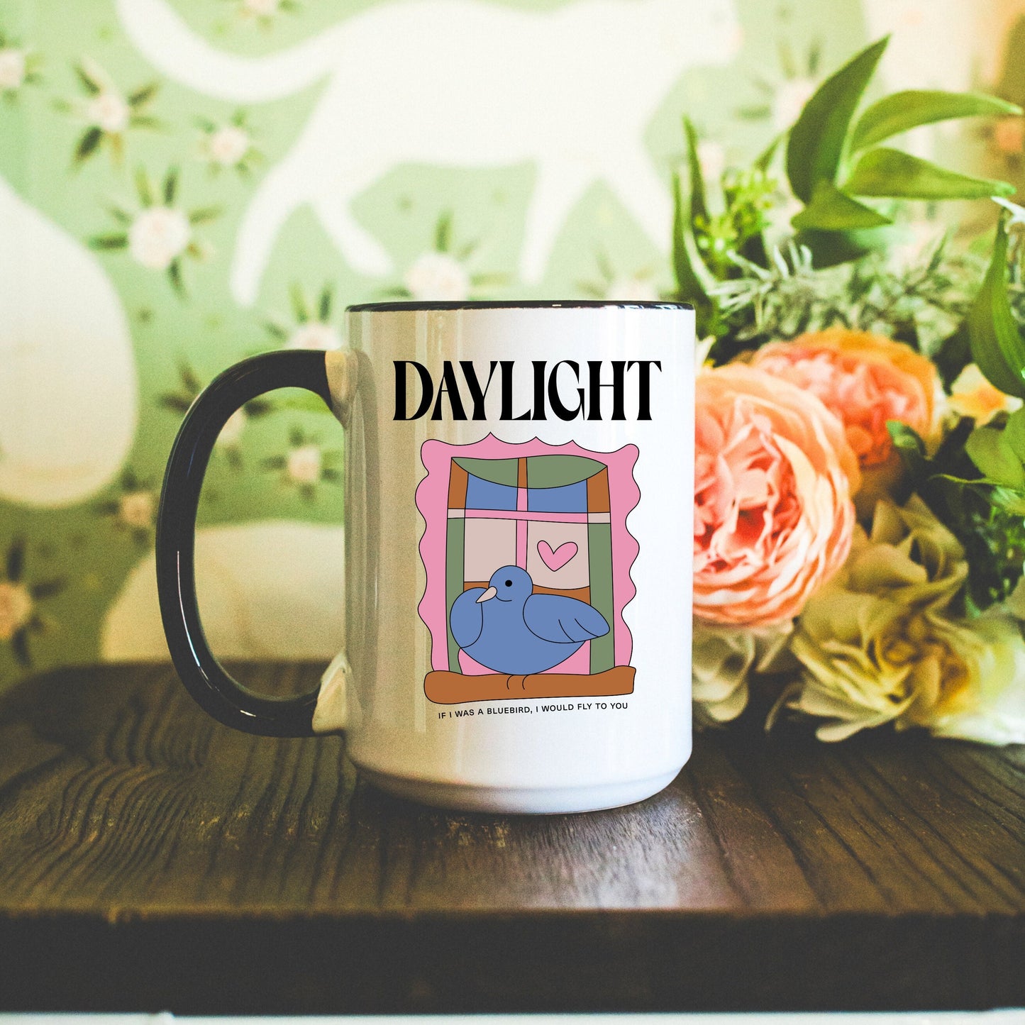 Harry Daylight Mug | Blue Bird Coffee Cup | Styles Fan Gifts | Pop Music Fangirl Merch | Treat Others With Kindness