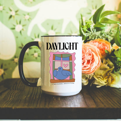 Harry Daylight Mug | Blue Bird Coffee Cup | Styles Fan Gifts | Pop Music Fangirl Merch | Treat Others With Kindness