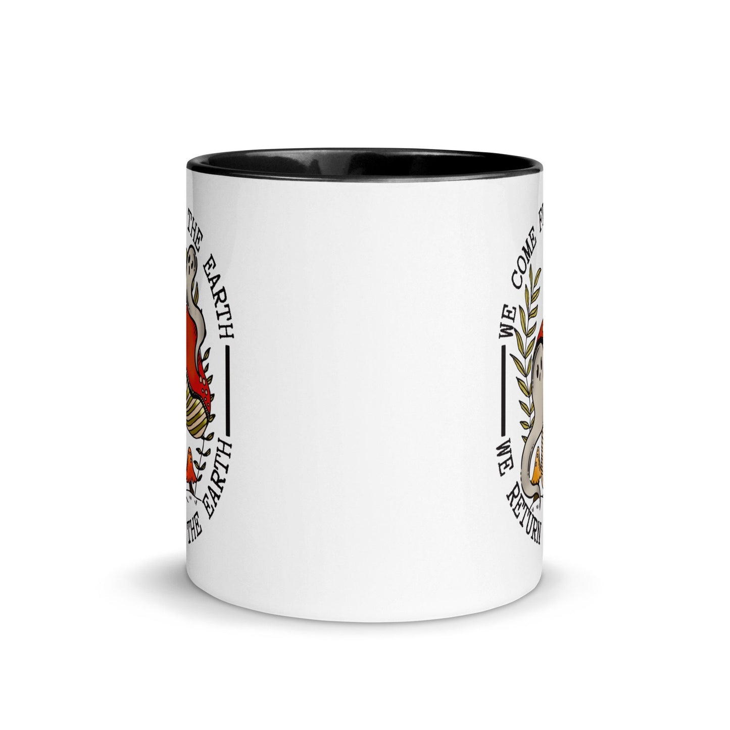 Dark Cottagecore Ghost and Mushroom Mug |