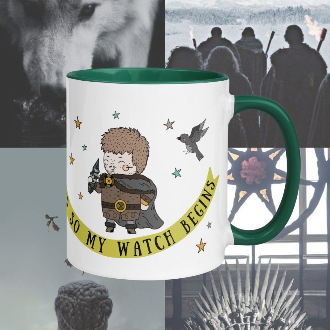 Thrones Night Watch Coffee Mug | John and Sam Cup | Fantasy Lover Gift | Dragons and Knights | bookish gifts