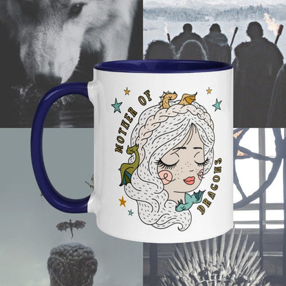 Dragons mother Thrones Mug | Danny Coffee Cup | Fantasy Drinkware | Bookish Dragon Mug | Gift for Reader