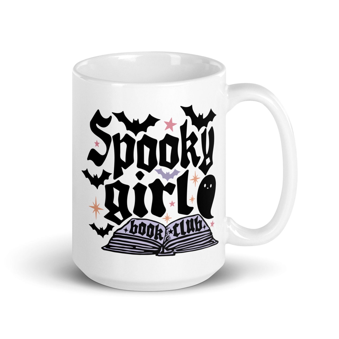 Spooky Girl Book Club Mug | Scary Stories Bookworm Gift | Spooky Reading Cup | Fall Halloween Bookish Coffee Cup